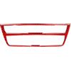 YSASFZX Centro Console Panel Trim Adesivo Per Pannello Di Controllo CD Centrale Per Interni Auto In Fibra Carbonio Per BMW Serie 3 4 F30 F34 2013-2019 Telaio Copertura Trim(Rosso)