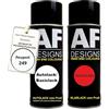 Alex Flittner Designs - Vernice Spray per Auto, Set Peugeot 249 Blanc Banquise, 400 ml, Vernice Trasparente