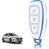 TOOMUME Cover Chiave Auto per Ford Focus MK3 MK4 ST Kuga Fiesta Puma C-Max | Silicone Morbido, Antiurto, Anticaduta, Antigraffio, Custodia Protettiva Chiave per S-Max B-Max Mondeo Ecosport Galaxy Ranger