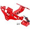 CONYUO Porta Targa Moto Per SYM Per MAXSYM TL 500 TL500 2019-2024 Portatarga Con Luce Integrata Portatarga Posteriore Sottocoda(rosso)