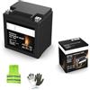 CLICK&GO COMPATIBILE CON HARLEY DAVIDSON FLHRI Road King F/I 1450 per anno 2001 al 2006 BATTERIA FA1340 YIX30L BB30L-B SPEDITA CARICA ALL'USO BATTERIE IN GEL SLA AGM 30 AH 12V 166X126X173MM CCA 385
