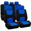 EeeDTmall Coprisedili universali per auto, traspiranti, resistenti e lavabili, in tessuto, blu
