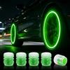 GGTTNRT 20 pezzi di tappi per valvole pneumatici che brillano al buio | Coprivalvole universali pratici per pneumatici, per esterni auto, per auto, SUV, camion, moto, bici, decorativi