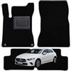 OFFICINE MILANO IL TUO STILE IN AUTO. 4 Tappetini in Moquette per Mercedes Classe A Serie W177 Compatibile con Modelli dal 2018 e Classe B dal 2019, Fondo Antiscivolo con Battitacco in PVC - Alta Qualità - Made in Italy - OFFICINE MILANO