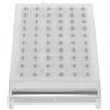 HOLIDYOYO Soffione Doccia Rettangolare Ricambio 60 Fori Plastico Effetto Cascata | Piastra Ugelli per Bagno, Getto Uniforme Risparmio Idrico, Resistente al Calcare, Beige