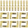 Trsnzul Cerniere a cofanetto, 30 pezzi, mini cerniere, 5 x 25 mm, in ottone, cerniere nascoste, cerniere invisibili, per fai da te dorate