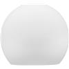 DEARMAMY Paralume in Vetro Opalino Bianco per Lampadario e Sospensione | Doppia Apertura, Diametro Foro 4, 7cm, per Cucina e Camera da Letto, Ricambio Lampade
