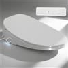 EasyVibe Sedile WC elettrico intelligente per bidet, con apertura e chiusura automatica, riscaldato, con telecomando, barra laterale ad accesso rapido, visualizzazione della temperatura