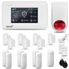 HUXGO® HXA006 Antifurto casa wireless WiFi + GSM con radio sirena | Kit allarme casa senza fili: 7x rilevatori di movimento, 7x sensori di allarme per finestre/porte |Per Casa, Appartamento