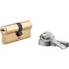 THIRARD - Cilindro Serratura Doppia Entrata Federal S - Nichel - Per Porta d'Ingresso - 6 Pistoncini - Anti-Strappo, Anti-Trapano, Anti-Manipolazione - 35 x 35 mm - Argento