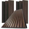 eacommerce | Pannello decorativo da parete con doghe, 30x120 cm, Noce, PVC, conf. 10 pezzi | Leggero, facile da installare, effetto legno 3D, resistente all'umidità | Ideale per rivestimento murale