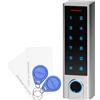 Miratic Serratura Elettronica Sicura Porta Ingresso Serratura Smart Apertura Porta da Remoto tramite App Tuya Smart/Codice PIN/Impronta Digitale/Portachiavi Schede di Prossimità RFID - IP68