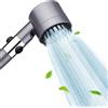 WEENSCHENK soffione doccia alta pressione,Soffione doccia con filtro, doccetta massaggiante con 3 + 1 tipi di getto, Doccia a pioggia Soffione con funzione di arresto (Grigio)