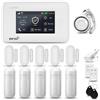HUXGO® HXA006 Antifurto casa wireless WiFi + GSM con sirena | Kit allarme casa senza fili: 5x rilevatori di movimento, 5x sensori di allarme per finestre/porte | Allarme Casa, Appartamento