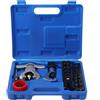 Cozyel Kit Svasatore 45° Con Cartellatrice per Condizionamento, tubi SAE 1/4-3/4 e Metrici 6-19mm, per Rame/Alluminio, Cartellatrice Tubi Rame, Ideale per Idraulica, Auto e HVAC