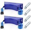 Aboiledy 2 pezzi Supporto per bombole di gas propano cilindro supporto da parete per bombole di gas durevole ABS con blu
