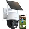 Imou 3K Telecamera WiFi Esterno Senza Fili con Pannello Solare, 2,4/5GHz