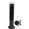 Agatige Ventilatore a torre senza lama, personale con ventola (Nera) | strumento di raffreddamento silenziosa regolabile USB senza lama con luce a LED per l'ufficio della camera da letto di casa