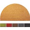Karat, Zerbino in cocco con retro antiscivolo, semicircolare naturale, 60 x 90 cm, 2,4 cm