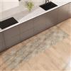 NARCISO Tappeto Cucina Antiscivolo Lavabile 100% Vinile Gommato Antimacchia, Passatoia Cucina Antiscivolo Lavabile, Tappeti Runner Disponibili in Varie Metrature (Vintage Tiles Sabbia, 52x240cm)