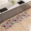 NARCISO Tappeto Cucina Antiscivolo Lavabile 100% Vinile Gommato Antimacchia, Passatoia Cucina Antiscivolo Lavabile, Tappeti Runner Disponibili in Varie Metrature (Legno Shabby, 52x340cm)