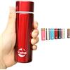 YUEHAI Borraccia in acciaio inox, mini fiaschetta da 150 ml, per caffè, sottovuoto, piccola capacità, portatile, da viaggio, borraccia termica (rosso)