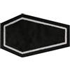 Generic Tappeto da bagno a forma di bara, tappetino da bagno in microfibra, lavabile, tappetino da bagno per interni e soggiorno, per Halloween e casa, Tgz782 (nero, 40 x 100 cm)