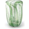 MAZZEGA ART & DESIGN - 1 Bicchiere in Vetro di Murano Giorgione, Soffiati e Lavorati a Mano nell'Isola di Murano. Linea "I Colori di Murano" 350 ml. Made in Italy (1, VERDE)