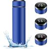 VOHESEA Thermos da 500 ml, con indicatore di temperatura a LED, in acciaio inox 304, thermos con touch screen a LED, a prova di perdite, senza BPA, per casa, ufficio, viaggi, sport