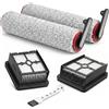 Leavans Accessori per Dreame H12 Pro/H12 Dual/G10 Pro Aspirapolvere a secco/umido,2 Rotoli di Spazzole di Ricambio,2 Filtri HEPA(NON compatibile con H12 Pro FlexReach/H12/H12 Pro Ultra/H12 Pro Flex Lite)