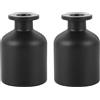 GRADENEVE 2 Pezzi Boccette Aroma in Vetro Nero Opaco 100ml, per Casa | Aromaterapia e Spa, Flacone Diffusore Decorativo, Contiene Fragranze, Stile Creativo