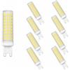 Generic Lampadina LED G9 per Lampadari, 15W 1500 lm, 4500K/6500K, Non Dimmabile(Natural white 4500K,9 Pack)