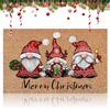 Toyhood Zerbino per porta di Natale, 40 x 60 cm, Multicolore, Decorativo, Antiscivolo, Interni ed Esterni, Xmas