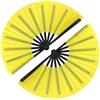 Tkocisa Confezione da 2 grandi ventagli pieghevoli in tessuto, grandi ventagli vintage retrò, per kung fu tai chi, per uomo/donna, festival, danza, regalo, performance, decorazioni (giallo)