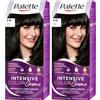 Palette Intensive Color Creme 1-0 Nero, Colorazione Permanente, Formula Protettiva durante & dopo la colorazione, Instensità a lunga durata, 100% Copertura dei Capelli Bianchi (Confezione da 2)