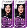 Palette Intensive Color Creme 1-1 Nero Blu, Colorazione Permanente, Formula Protettiva durante & dopo la colorazione, Instensità a lunga durata, 100% Copertura dei Capelli Bianchi (Confezione da 2)
