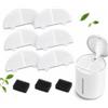SLIAXINT 6+6 filtri fontanella per gatti con 6 filtro a carbone 6 filtri in schiuma | filtro di ricambio per fontana per gatti, bianco cat fountain filter compatibile con homerunpet WF20, CF20 e BF10
