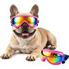 PETLESO Occhiali da moto per cani di taglia media, anti-UV, antivento, con fascia elastica regolabile, occhiali da sole per cani di taglia media, rosa, M