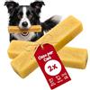 Chewpi Osso di Formaggio da Masticare per Cani L - 2 Pezzi - Masticativo Naturale | Lunga Durata per Masticatori Forti - Supporto Dentale