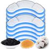 Retoo Set di filtri di ricambio per fontane per gatti, filtro ai carboni attivi con 4 strati filtranti, dimensioni 11 x 3 cm, accessorio universale per animali domestici, facile da pulire, filtro