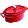 IBILI MENAJE, S.A. Mini pentola Ibili-Cocotte, ghisa smaltata, 15x10x6 cm, 500 ml, rosso