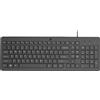HP Tastiera con cavo HP 150, formato standard (100%), cavo, USB, nera