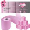 ROOSA® Carta igienica, confezione da 8 pezzi, super morbida, 3 veli, 130 fogli, Tiktok Star Beat Mörker, Klopapierkönig (8 x rosa)