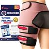 Dr. Arthritis Tutore per l'Anca Ideato da Medici - Supporto della Coscia per Dolori Causati da Nervo Sciatico e Sindrome del Piriforme - Fascia Coscia Inguine a Compressione per Donna e Uomo (Taglia L/XL, Rosa)