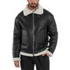 Giosal Giubbotto Montone Uomo Chiodo College Con Zip Giacca Imbottita Calda Aviatore Con Pelliccia Casual Vari Colori (IT, Testo, M, Regular, Regular, Nero5)