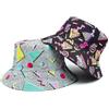 SKHAOVS 2 Pezzi Cappello da Pescatore Reversibile Cotone Cappello da Pescatore Cotone Cappello da Sole Donne Uomo Cappello da Pesca Pieghevole Unisex Spiaggia All'aperto Cappelli per Viaggio