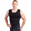 LIPOELASTIC Gilet Modellante Uomo Everyday Shape - Canottiera Contenitiva Invisibile con Bordi Taglio Laser Senza Cuciture, Scollo Rotondo Profondo, Inserti in Cotone sotto Le Ascelle