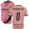 Palermo FC Maglia Ufficiale Personalizzabile, Rosa e Nera, 100% Poliestere, Taglie dalla 6Y alla XXL, Made in Italy