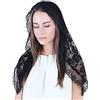 CICILIAYA Mantilla Veil Mass Veil Chapel Veil Lace Veil Black Veil White Veil Shoulder Length Vails Women's Church Veils Soft Veil For Church Latin Mass Girls First Communion Gifts