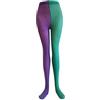 GALPADA 1paio Calze Rete Colorate per Feste Calze Lunghe Elastiche da Carnevale per Uomo e Donna Verde e Costume Accessorio per Look Unico e alla Moda